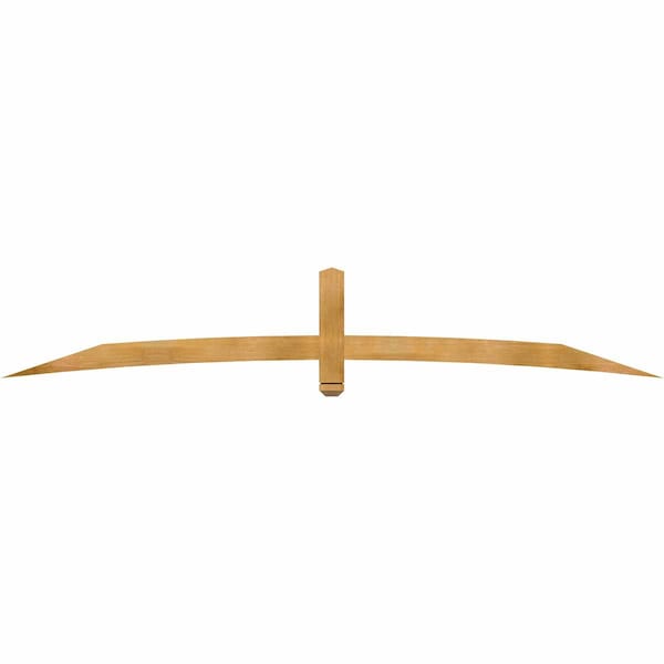 Ekena Millwork Bellingham Rough Sawn Timber Gable Bracket, Western Red Cedar, 108"W x 18"H x 2"D x 4"F, 4/12 Pitch GBW108X18X0204BEL00RWR - main